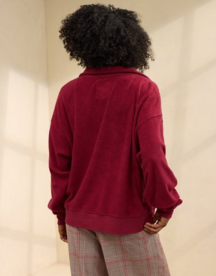 Sudadera con cierre de un cuarto Aerie Softest