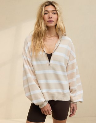 Aerie quarter zip sweater sale