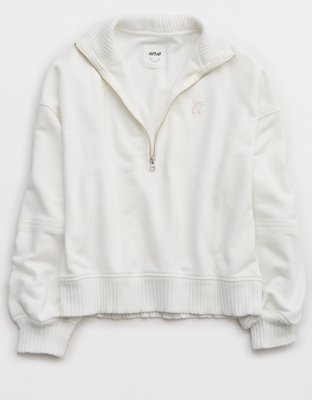 Aerie Sun's Out Quarter Zip Sweatshirt