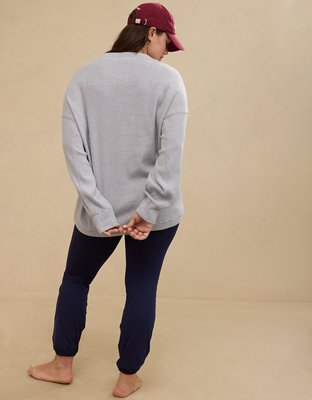 Aerie Long Weekend Waffle Sweatshirt