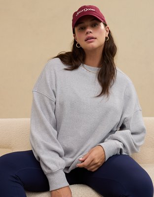 Aerie Getaway Waffle Sweatshirt