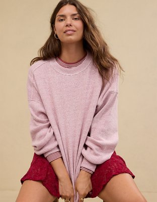 Aerie Getaway Waffle Sweatshirt