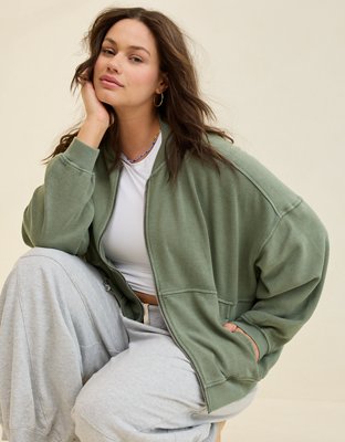 Aerie Full Zip Bomber