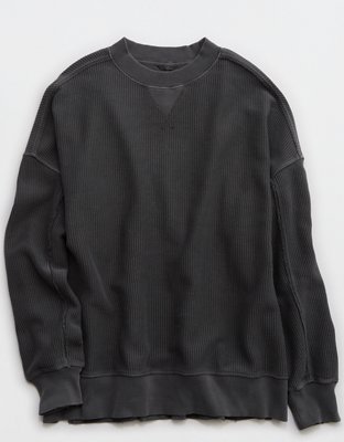 Aerie Big Chill Textured Crew Sweatshirt