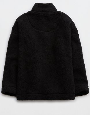 Aerie Sherpa Quarter Zip Sweatshirt