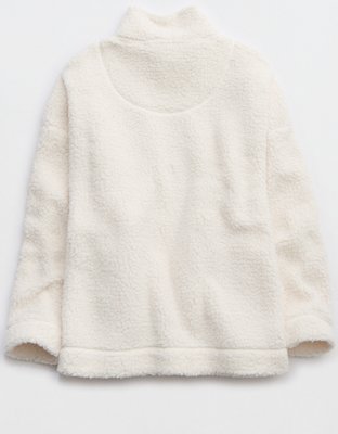 Aerie Sherpa Quarter Zip Sweatshirt