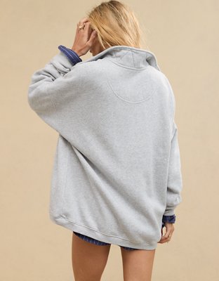 Aerie Getaway Quarter Snap Sweatshirt