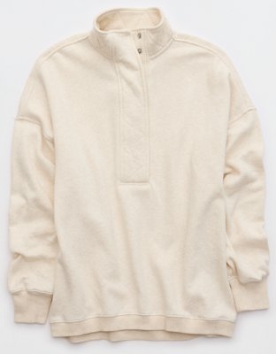 Aerie Getaway Quarter Snap Sweatshirt