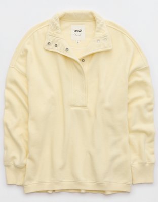 Aerie Getaway Quarter Snap Sweatshirt