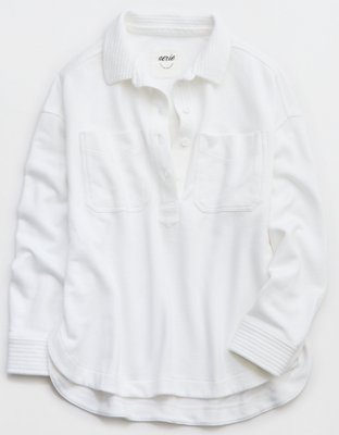 Aerie Popover Polo Sweatshirt