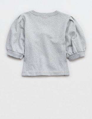 Aerie Seams Right Short Sleeve Sweatshirt