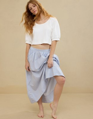 Aerie Seams Right Short Sleeve Sweatshirt