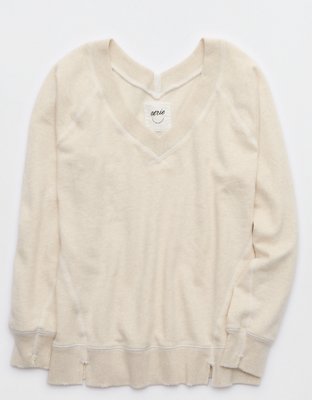 Aerie Downtime V-Neck Sweatshirt