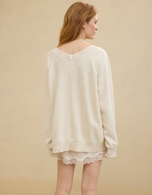 Aerie Downtime V-Neck Sweatshirt