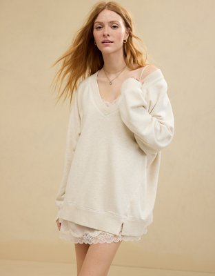 Aerie Downtime V-Neck Sweatshirt