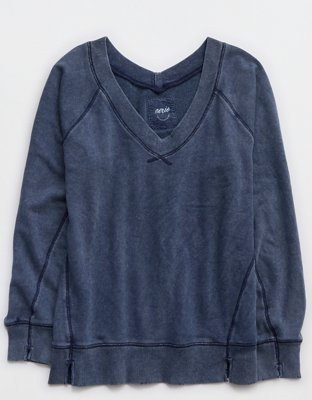 Aerie Downtime V-Neck Sweatshirt