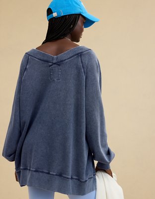 Aerie Downtime V-Neck Sweatshirt