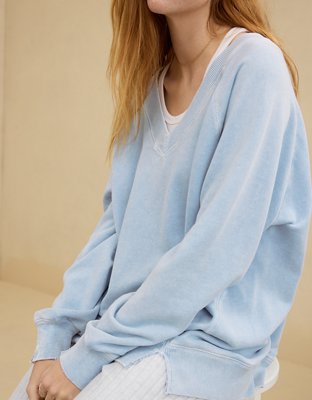 Aerie Downtime V-Neck Sweatshirt