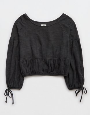 Aerie Endless Summer Cropped Sweatshirt