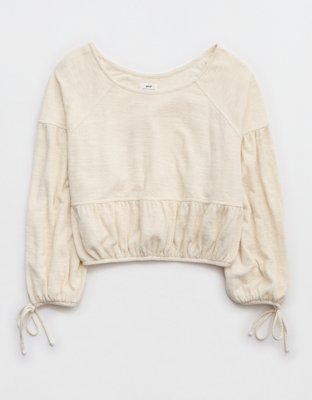 Aerie Endless Summer Cropped Sweatshirt