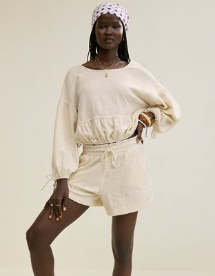 Aerie Endless Summer Cropped Sweatshirt