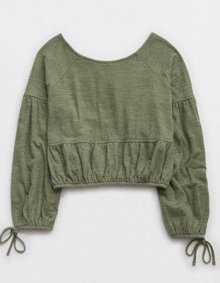 Aerie Endless Summer Cropped Sweatshirt