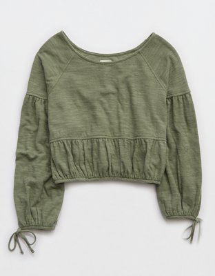 Aerie Endless Summer Cropped Sweatshirt