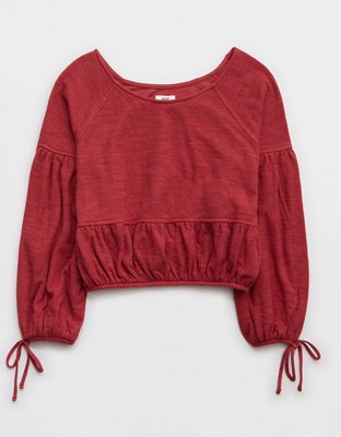 Aerie Endless Summer Cropped Sweatshirt