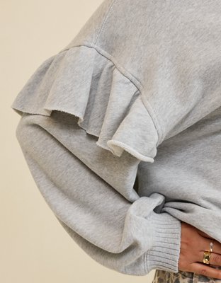 Aerie Ruffle Sleeve Sweatshirt