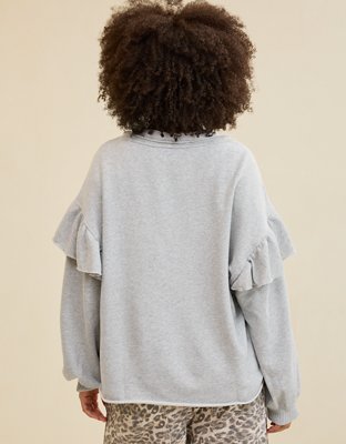 Aerie Ruffle Sleeve Sweatshirt