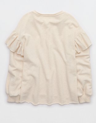 Aerie Ruffle Sleeve Sweatshirt