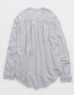 Aerie Roll With It Lightweight Fleece Shirt
