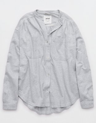 Aerie Roll With It Lightweight Fleece Shirt