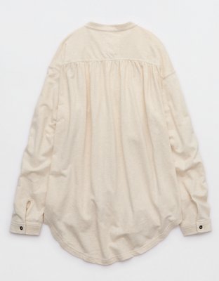 Aerie Roll With It Lightweight Fleece Shirt