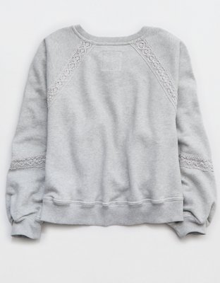 Aerie Hey Crochet Sweatshirt