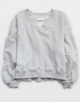 Aerie Hey Crochet Sweatshirt