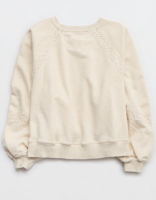 Aerie Hey Crochet Sweatshirt