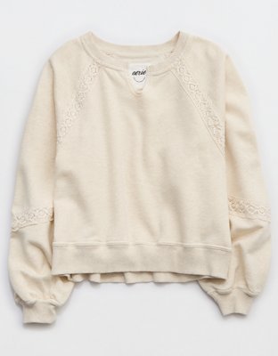 Aerie Hey Crochet Sweatshirt