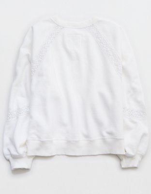 Aerie Hey Crochet Sweatshirt