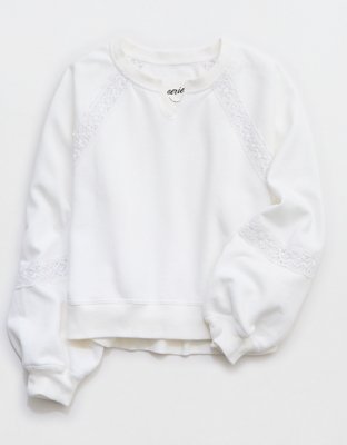 Aerie Hey Crochet Sweatshirt