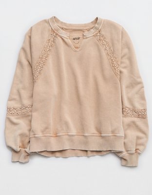 Aerie Hey Crochet Sweatshirt