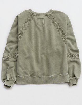 Aerie Hey Crochet Sweatshirt