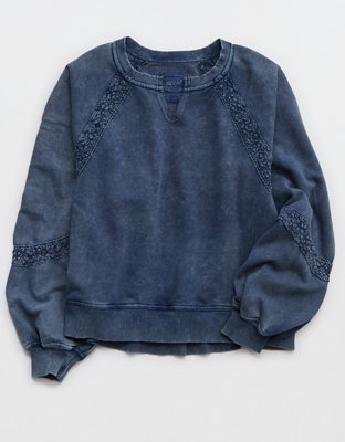 Aerie Hey Crochet Sweatshirt