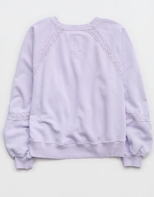 Aerie Hey Crochet Sweatshirt