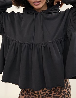 Aerie Peplum Hoodie