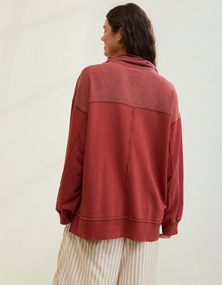 Aerie Starry Skies Open Neck Sweatshirt