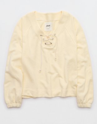 Aerie Lace Up Sweatshirt