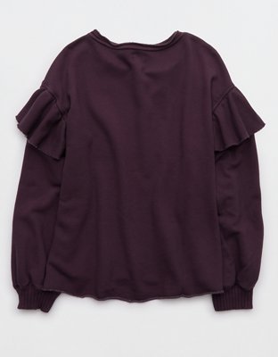 Aerie Ruffle Sleeve Sweatshirt
