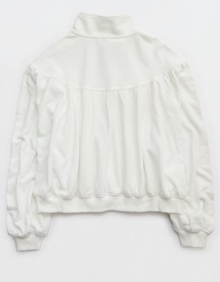 Aerie Soft Life Button Sweatshirt