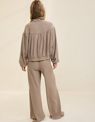 Aerie Soft Life Button Sweatshirt